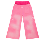 Cross Double Waist Baggy Sweatpant