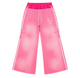 Cross Double Waist Baggy Sweatpant