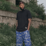 Blue Camo Jorts