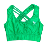 Women's Green Sports Bra