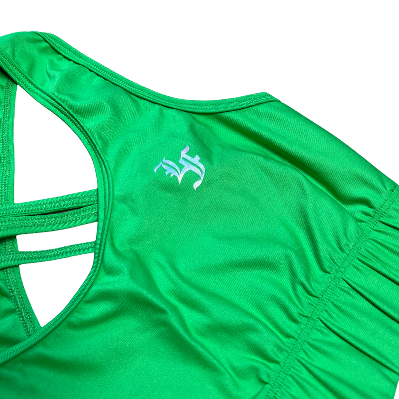 Women's Green Sports Bra