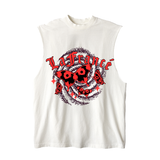 Butterfly Sleeveless Cutoff Tee