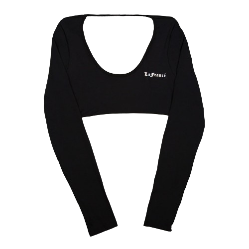 Women's Black Long Sleeve Top