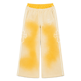 Cross Double Waist Baggy Sweatpant