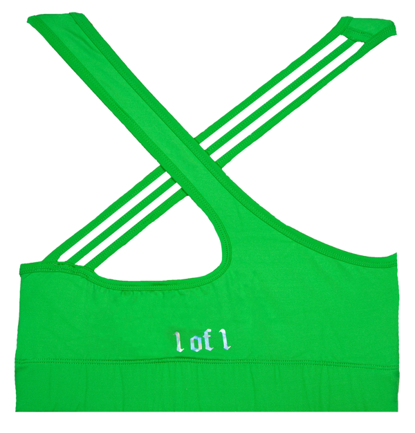 Women's Green Sports Bra