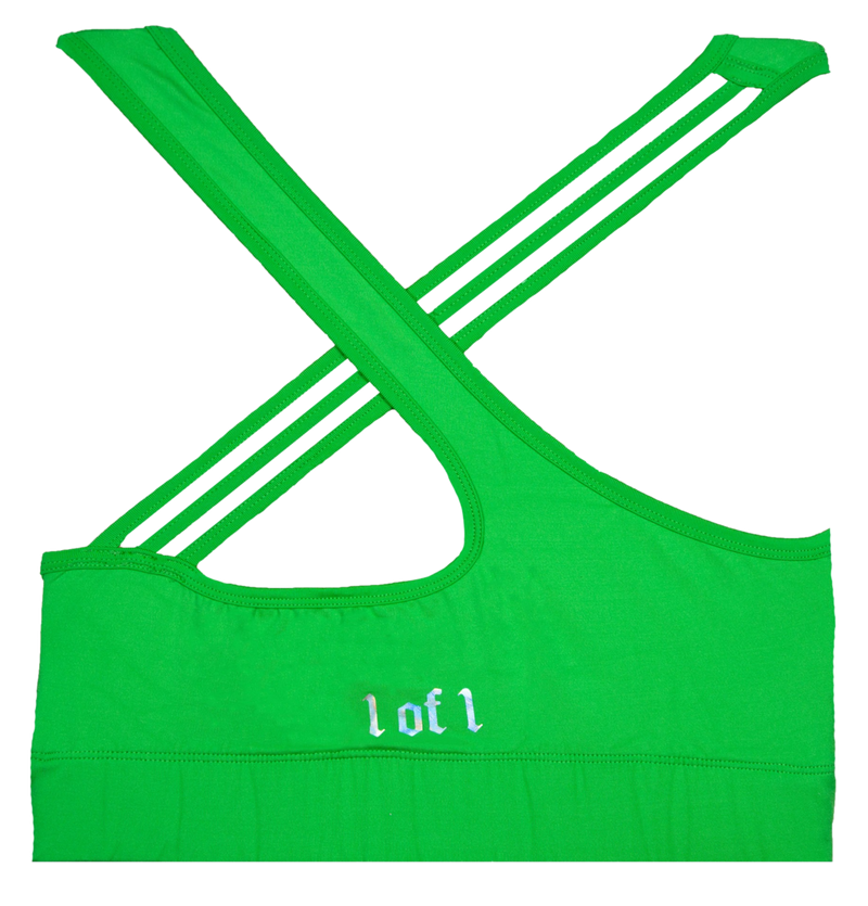 Women's Green Sports Bra