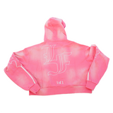 Cross Double Hood Crop Zip Up