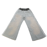 Cross Double Waist Baggy Sweatpant