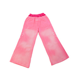 Cross Double Waist Baggy Sweatpant